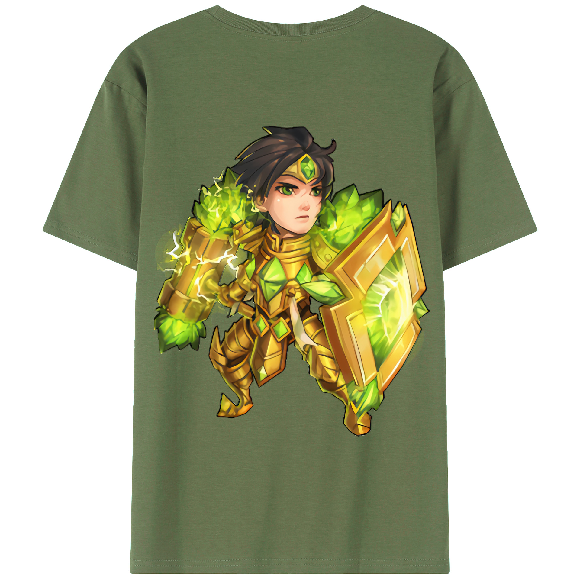 （画像用） リーグ・オブ・レジェンド League of Legends LOL 綿100％ メンズ半袖Tシャツ（バックプリント） 通気性